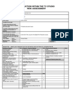 Risk Assessment-TV Studio Generic #1 (Approved) PDF