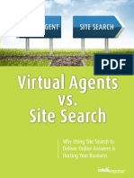 Virtual Agent vs. Site Search