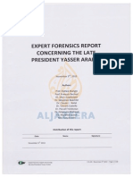 Expert Forensics Report Concerning The Late President Yasser Arafat