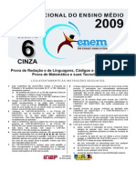 Cad Enem 2009 2aaplic Dia 2 - Cinza