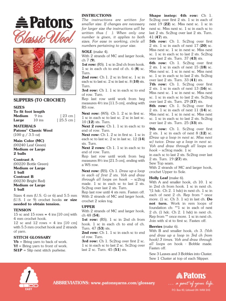 Slippers PDF | PDF