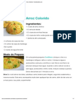 Arroz Colorido - Comidadodia