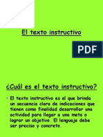 El Texto Instructivo