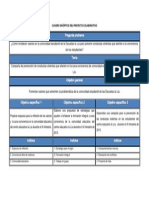 Cuadro Sinóptico Plan para Prevencion Del Bulling