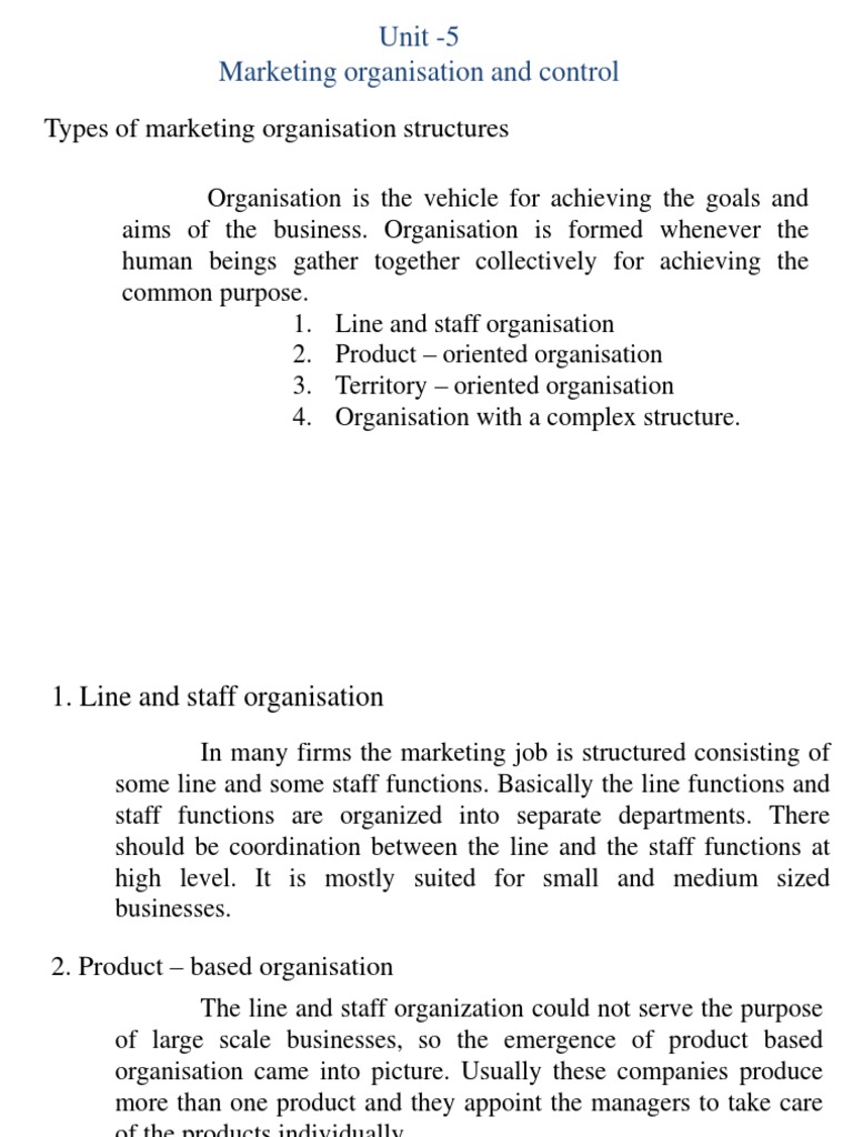 Marketing Control Notes PDF Sales Marketing