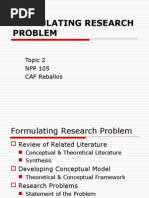 Formulating Research Problem