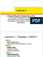Chemical Reaction Engineering (CRE)