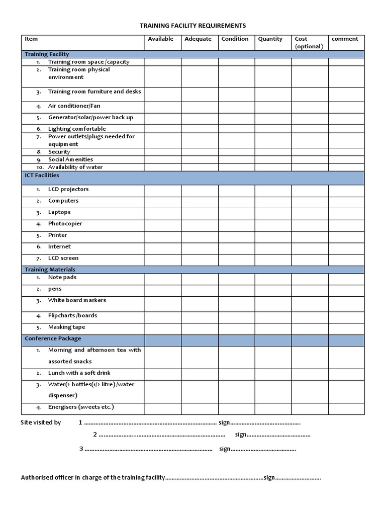Training Facility Visit | PDF | Computers