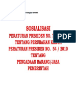 Sosialisasi Perpres Nomor 70 Tahun 2012