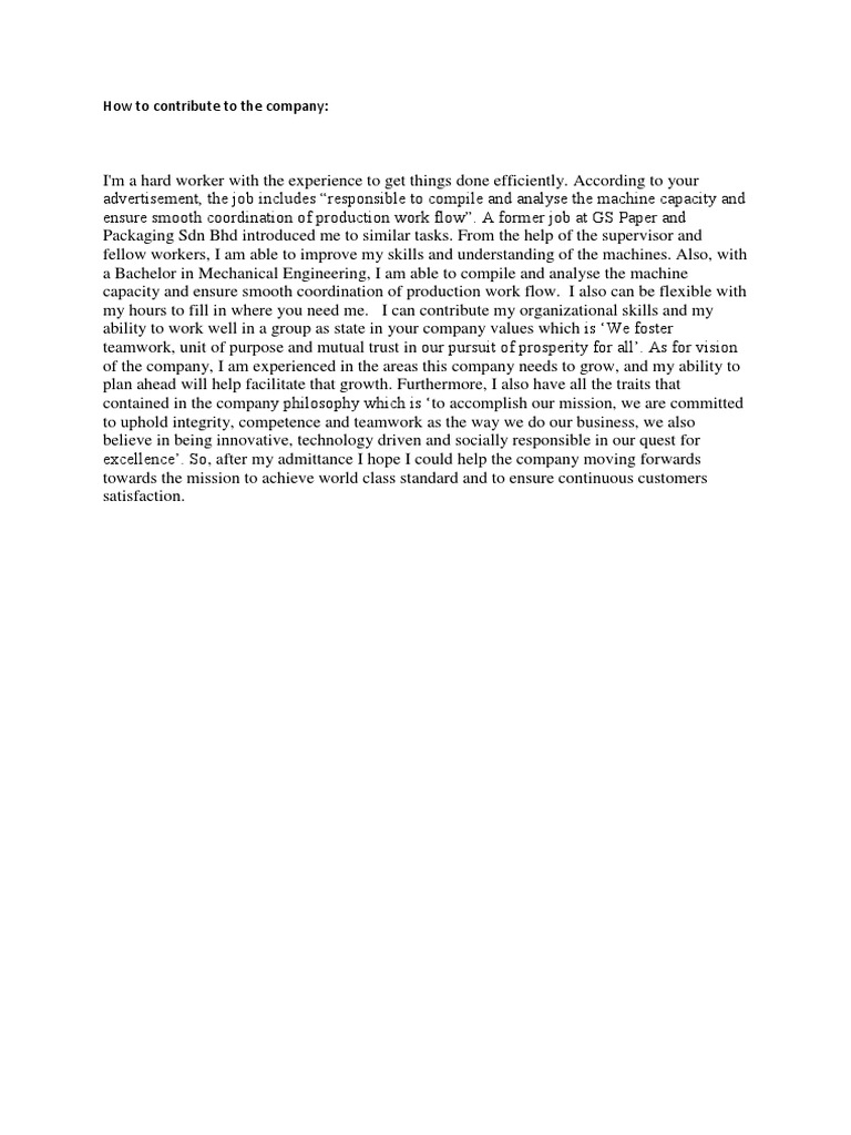 Effective Contributions to Company Growth | PDF | Career & Growth ...