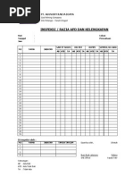 form inspeksi manajemen hse Checklist Inspeksi  HSE 