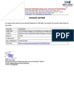 IJEAT - Publication Certificate and Invoice Letter PDF