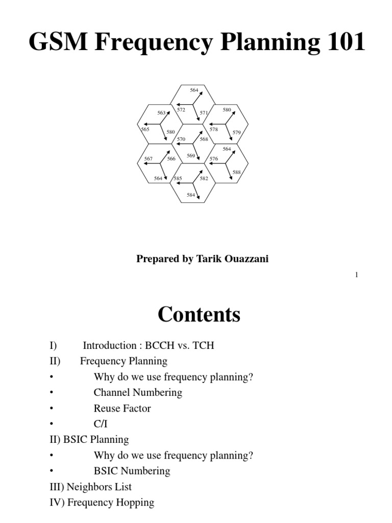 GSM Frequency Planning PDF Radio Information And Communications