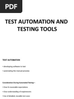 Testing Automation and Tools