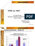 HTML Vs Text
