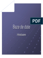 Baze de Date - Introducere (Curs s1) PDF