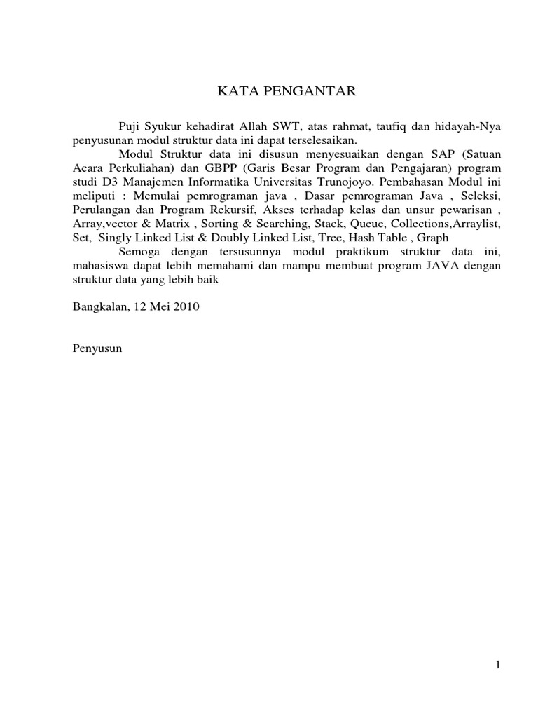 Modul Praktikum Struktur Data PDF | PDF | Metode & Bahan Ajar