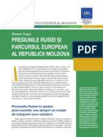 Presiunile Rusiei şi parcursul european al Republicii Moldova