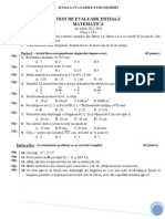 Test Initial Enunturi Si Barem Cls 6 2011 PDF