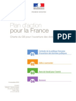 Plan d'action pour la France - Charte du G8 pour l'ouverture des données publiques