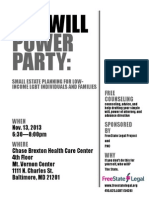 Other - Will Power Party Flyer 11.13.13