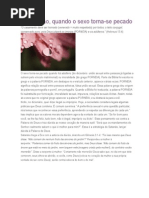 FORNICAÇÃO - Quando o Sexo se Torna Pecado