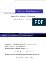 Section 4.3: Continuous-Data Histograms: Discrete-Event Simulation: A First Course