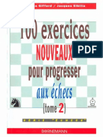 Giffard, Elbilia-100 Exercices Nouveaux Pour Progresser Aux Echecs, Tome 2-Bornemann (2000)