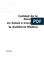 CALIDAD DE LA ATENCION EN SALUD ATRAVES DE LA AUDITORIA MEDICA.doc