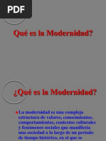 Ques Es Modernidad