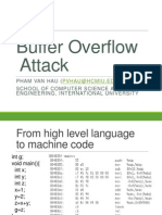 Buffer Overflow Attack: Understanding Memory Organization, Stack Operations, and Protection Mechanisms