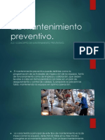 2.2.1 Concepto de Mantenimiento Preventivo