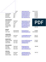 Winter Coach List 2013