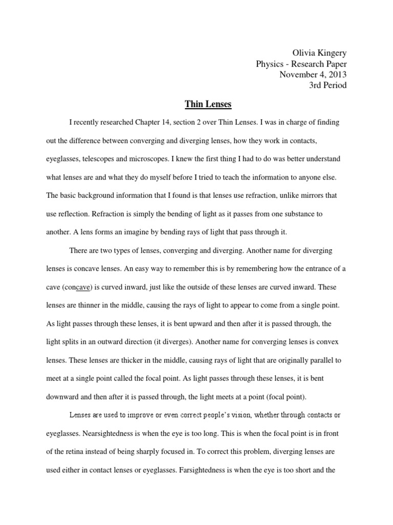 Environmental lens example picture