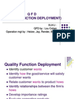 QFD (Quality Function Deployment) : Buku: QFD By: Lou Cohen Operation MGT By: Heizer, Jay, Render, Barry