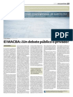 Cristina Garrido - El MACBA Debate Público o Privado