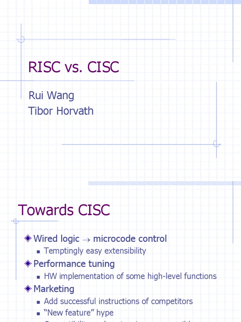 RISC vs. CISC: Performance and Design Insights | PDF