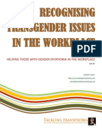 Recognising transgender issues in the workplace.