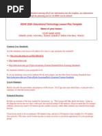 Download EDUC 2220 Lesson Plan Template by breefrick SN182352666 doc pdf