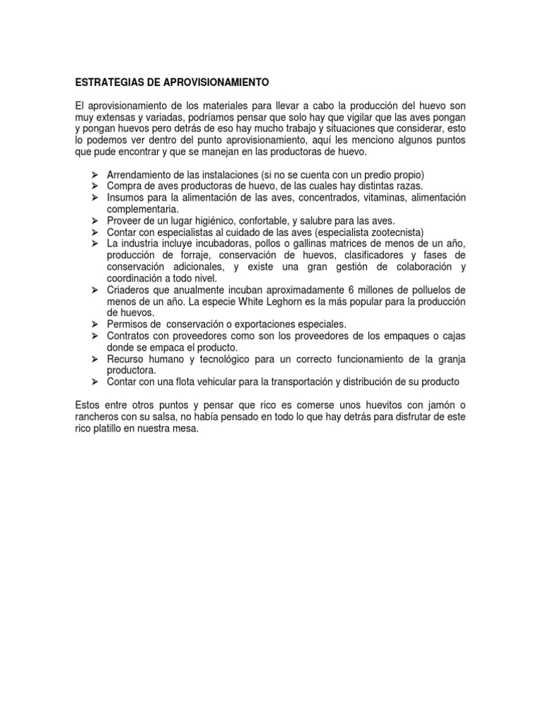 Estrategias de Aprovisionamiento Manitoba Pollo Prueba gratuita