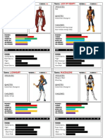 Stingray, Jack of Hearts, Lionheart, Magdalene stats and powers