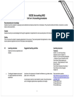 IGCSE Accounting 0452: Unit No 4: Accounting Procedures
