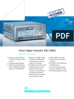 Rohde & Schwarz SMIQ02B Vector Signal Generator Datasheet PDF