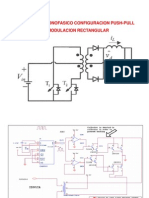 Inversor Monofasico Configuracion Push-Pull Modulacion Rectangular