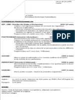 cv ingénieur esiea informatique - électronique - automatique