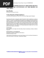 Download ETHICAL CONSIDERATIONS IN CHILD RESEARCH IN LIGHT OF THE CONVENTION ON THE RIGHTS OF THE CHILD by jgcgeditor SN18242066 doc pdf