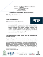 Guía para La Elaboración de Unidades Didácticas