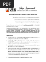 Sobre o Plano de Estágio