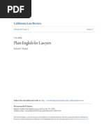 Plain English For Lawyers PDF