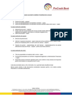 Lista Documente Necesare Acordarii Creditului 07 2010